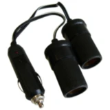 Doppelsteckdose mit Kabelverlängerung