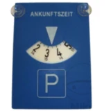 Parkscheibe mit 2 Saugnäpfen