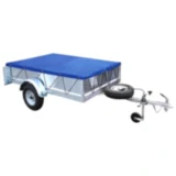 FLACHPLANE Anhänger blau mit Gummigurt 2075x1140x50mm