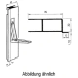 Aluverschluss für Bordwände links 400 mm mit Anschlag