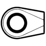 Schraube Auge M10, verzinkt für Gasfedern