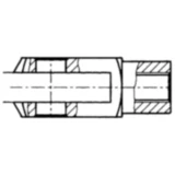 Gabelkopf M10 x 20 mm für Motorräder