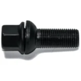 Radschraube M14x1.5 mit Kugelbund 17 mm in Schwarz