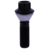 Radschraube M14 mit beweglichem Kegelbund 17mm schwarz