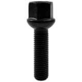 Radschraube M12x1.5x40 Kugelbund SW 17 schwarz für Leichtmetallfelgen