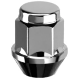 Radmutter M12 x 1,25 Kegelbund 19 silber für Leichtmetall- und Stahlfelgen