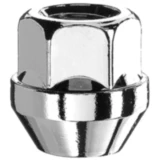 Radmutter M14 x 1.5 Kegelbund 22 silber für Stahlfelgen