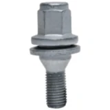 Radschraube M12x1.5x35 Flachbund SW 17 silber Paket 10 St.