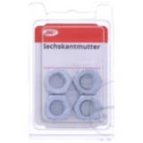 JMP Sechskantmutter M10 KL8, verzinkt, Packung 4 Stück