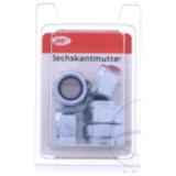 JMP Sechskantmutter M12 DIN 985, galvanisch verzinkt, Packung 5 Stück
