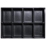 INLETTSEINSATZ 8-fach mit abgerundeten Kunststoffeinsätzen