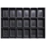 INLETTSEINSATZ 18-FACH MIT ABGERUNDETEN KUNSTSTOFFEINSÄTZEN