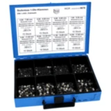 Stufenlos Klemmen Sortiment 8678 schwarz Edelstahl