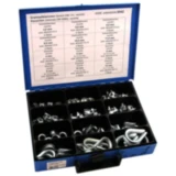 Drahtseilklemmen Sortiment schwarz 58 Teile