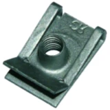 Blechmutter M6 galvanisch verzinkt, Packung mit 25 Stück