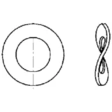 Federscheibe M10 100 Stück