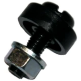 Nummernschildschrauben aus Plastik Schwarz für Motorräder