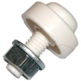 Nummernschildschrauben Set Kunststoff Weiß 100 Stück