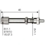 Ventilverlängerung Metall starr 30 mm für Lkw/Bus