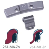 Schlaggewichte Zink 10 g für Mercedes-Benz, Inhalt 100