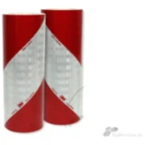 Reflektierende Warnmarkierung 140MMX9M ROL links + rechts rot/weiß