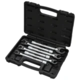 Gelenk-Ringschlüsselsatz für schwer zugängliche Leitungsverschraubungen