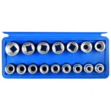 Stecknuss Satz 12-kant 1/2 Zoll 16-teilig mit Kunststoffkassette