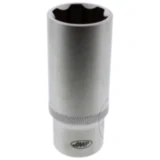 Stecknuss 6-Kant 3/8" für Motorräder 19 mm J Länge 60 mm