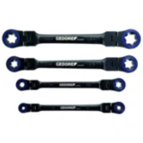 Doppel-Gelenk-Ringratschenschlüsselsatz E Torx