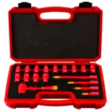 Isolierter Steckschlüssel Satz 1/4" 18-teilig für Hochvoltfahrzeuge