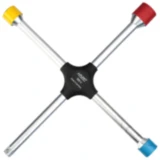 Kreuzschlüssel 17X19X21X1/2 mit farbigen Schonhülsen für Pkw