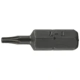 Torx® T7 Bit mit Bohrung 25 mm 1/4 Zoll