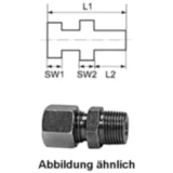 GERADE EINSCHRAUBVERSCHRAUBUNG GE10 3/8 für: Motorräder