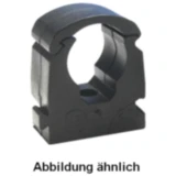 Rohrklemme für 22 mm Rohr schwarz