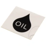 Klebeblatt Ölangabe schwarz HGS Husky 300