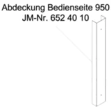 Abdeckung Bedienseite 950 mm für JMP Fox 4000 H