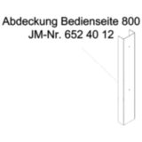 Abdeckung Bedienseite 800 mm für: JMP Fox 4000 H