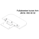 Fussabweiser kurzer Arm für: JMP Fox 4000 H