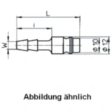 Stecknippel Stahl LW 9 mm für Motorräder