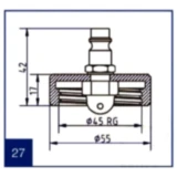 Stierius® Anschlussdeckel Nr. 27 für Bremsenfüll- und Entlüftergeräte
