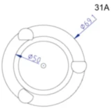 Anschlussdeckel Nr. 31A für Bremsenfüll- und Entlüftergeräte
