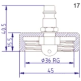 Anschlussdeckel Nr. 17 für Bremsenfüll- und Entlüftergeräte