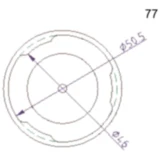 Anschlussdeckel Nr. 77 für Bremsenfüll- und Entlüftergeräte