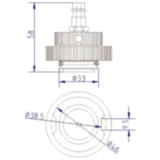 Anschlussdeckel Nr. 35 für Bremsenfüller und Entlüftergeräte