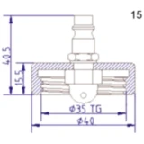 Anschlussdeckel Nr. 15 für Bremsenfüll- und Entlüftergeräte