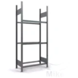 Reifenregal mit 3 Ebenen, verzinkt