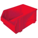 Sichtlagerkasten LK1 rot - stapelbar
