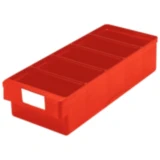 Kunststoffkasten in Rot 400x152 mm für Kleinteile