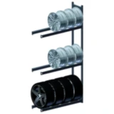 Reifen- und Felgenregal für die stehende Lagerung