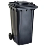 Mülltonne grau 240L Kunststoff